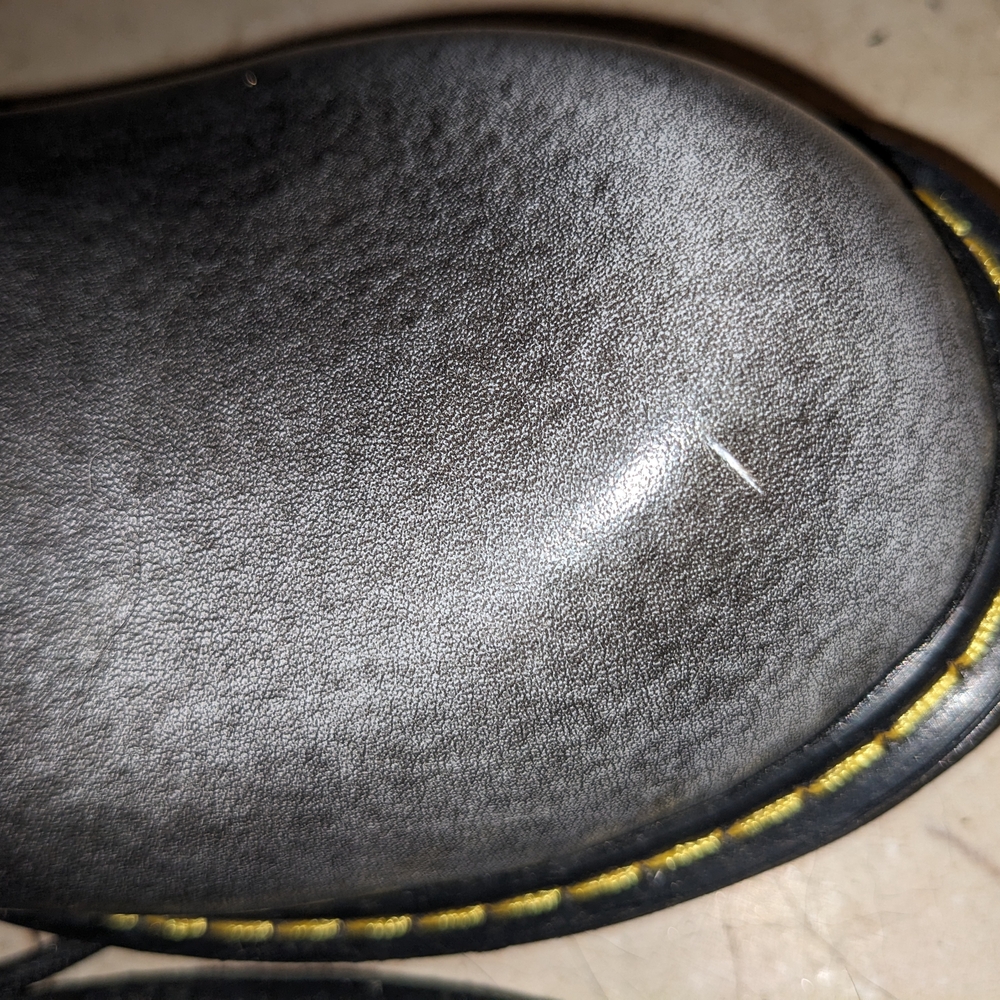 Dr. Martens Men's Gray Leather Boots - Picture 4 of 4